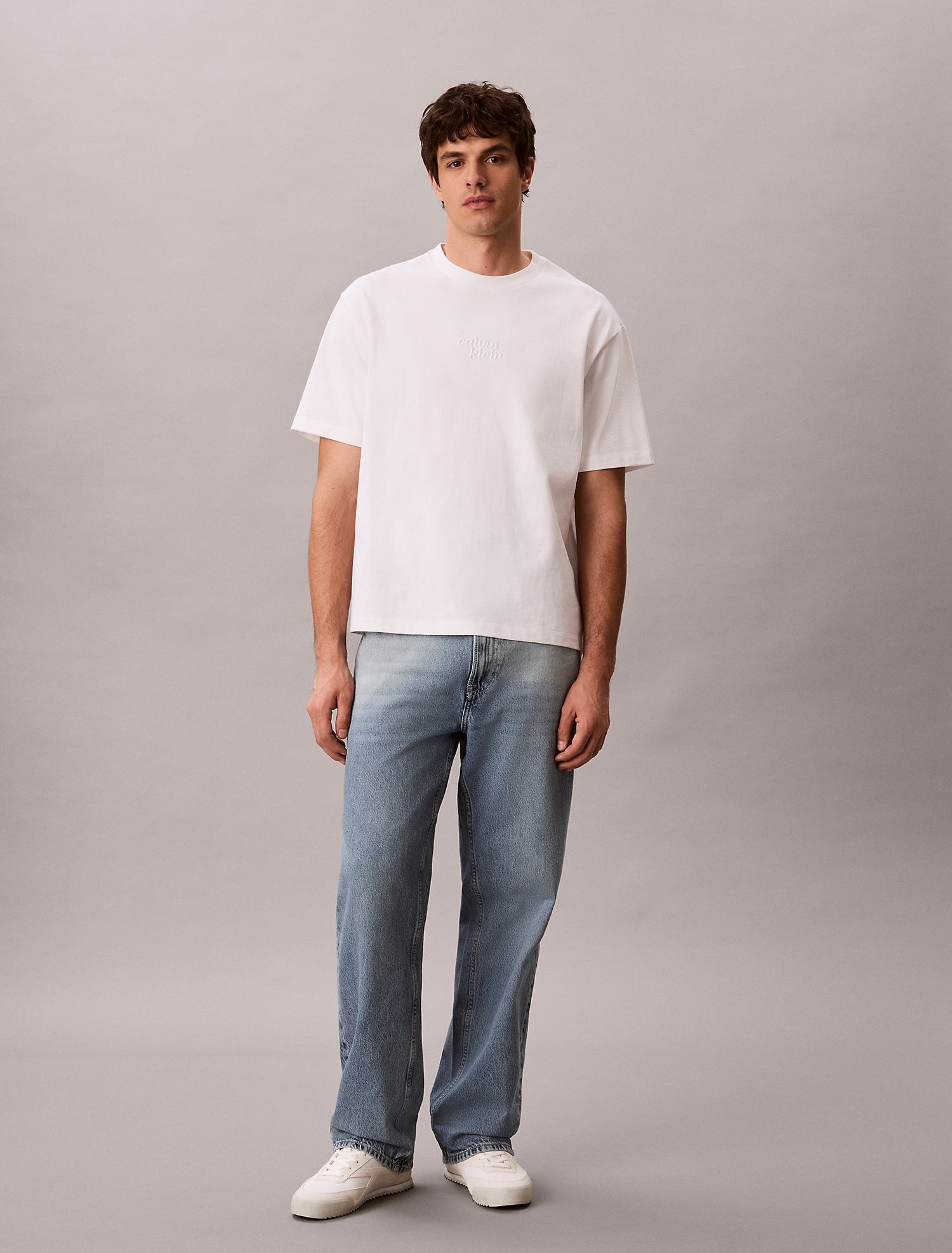 Футболка Calvin Klein Embroidered 1989 Logo Graphic Relaxed Bright White
