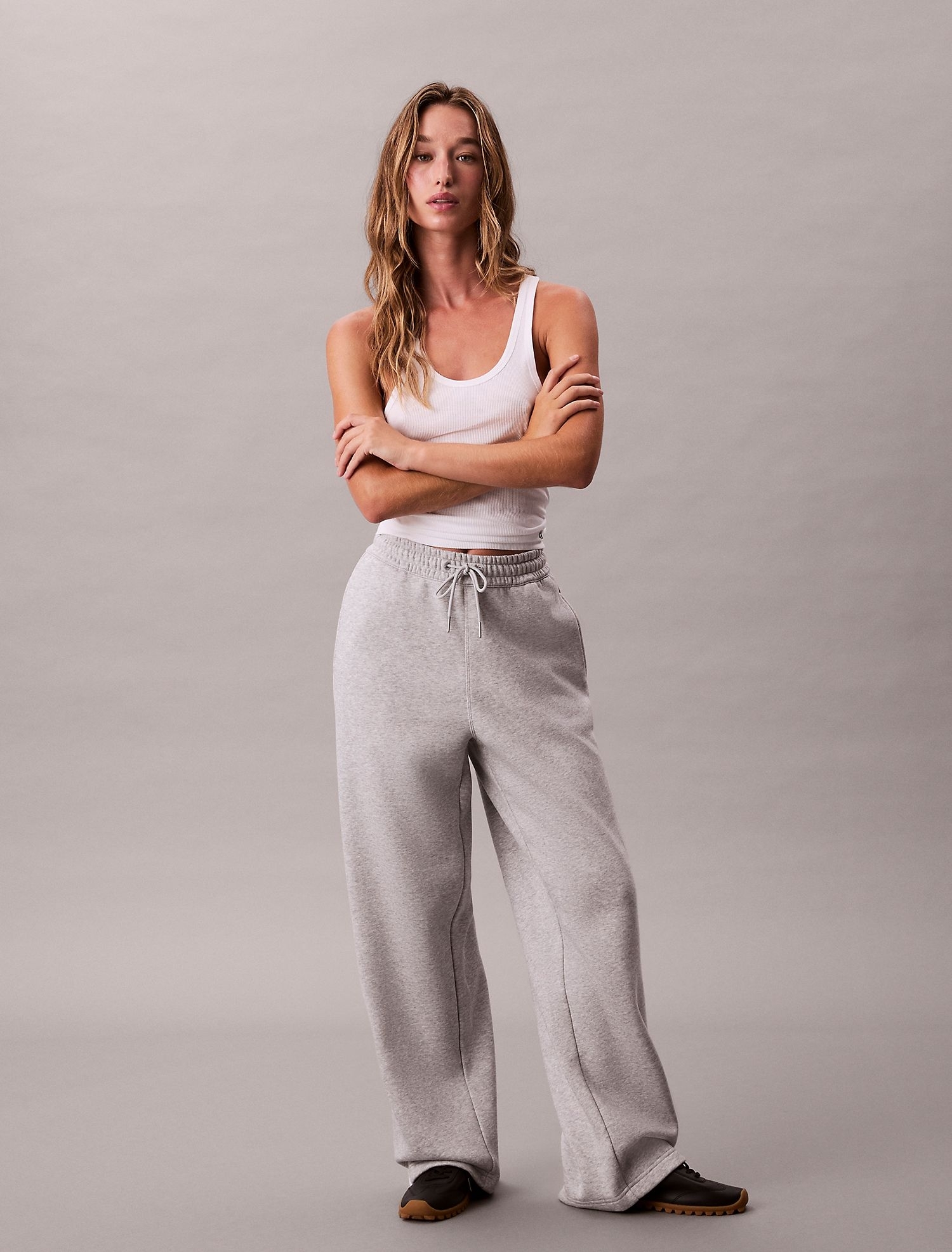 Брюки Calvin Klein Logo Tape Sweatpants History Heather
