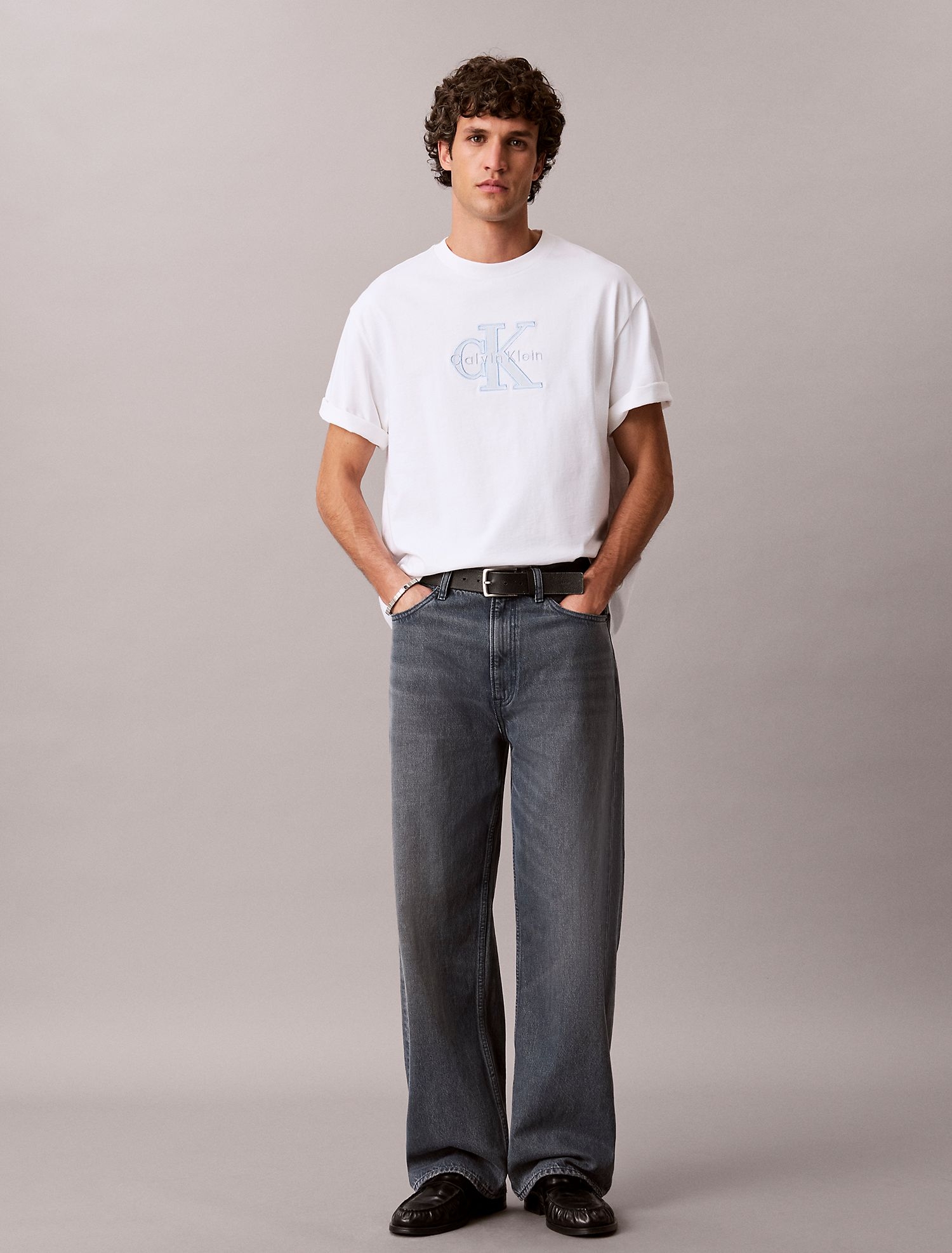 Футболка Calvin Klein Monologo Outline Graphic Classic Bright White