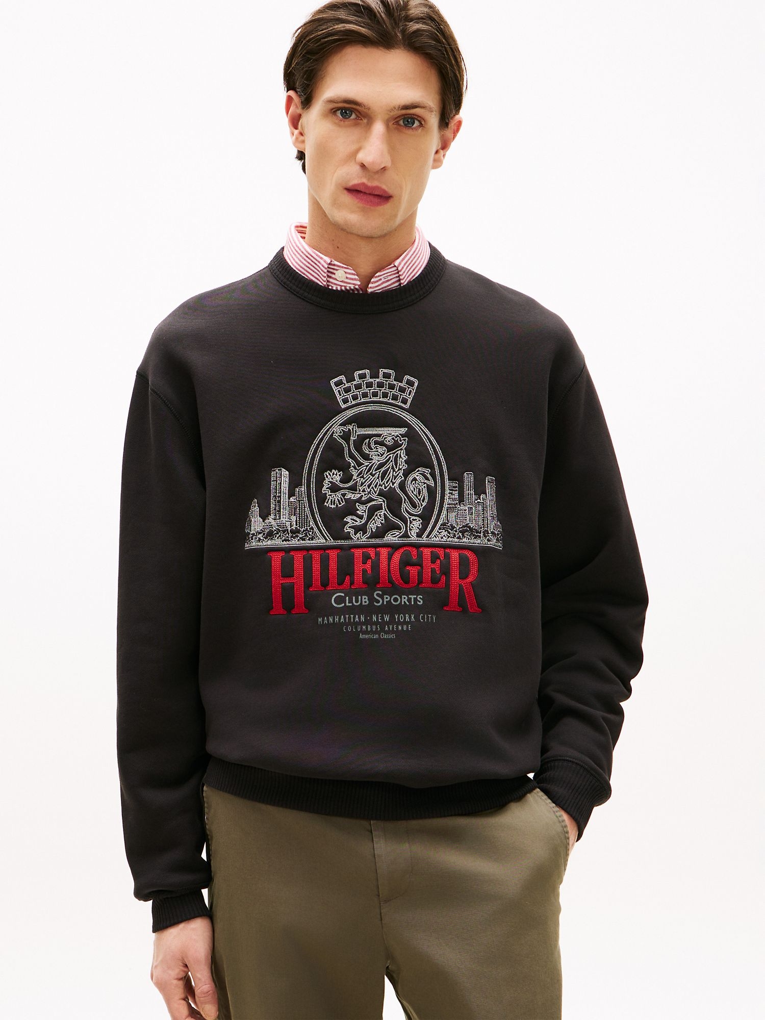 Свитшот Tommy Hilfiger Embroidered Crest Logo Black