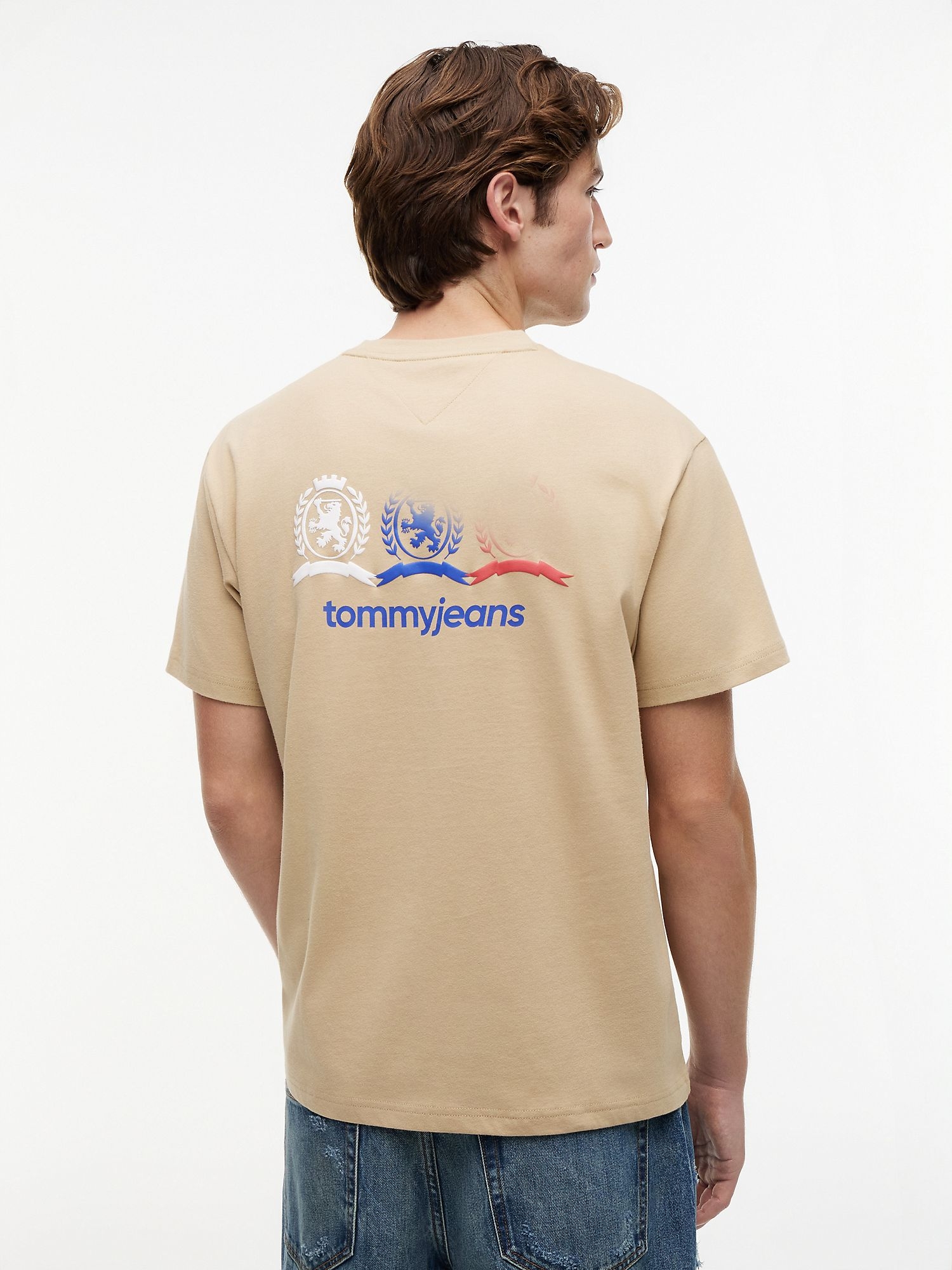 Футболка Tommy Jeans Multi-Crest Logo Beige