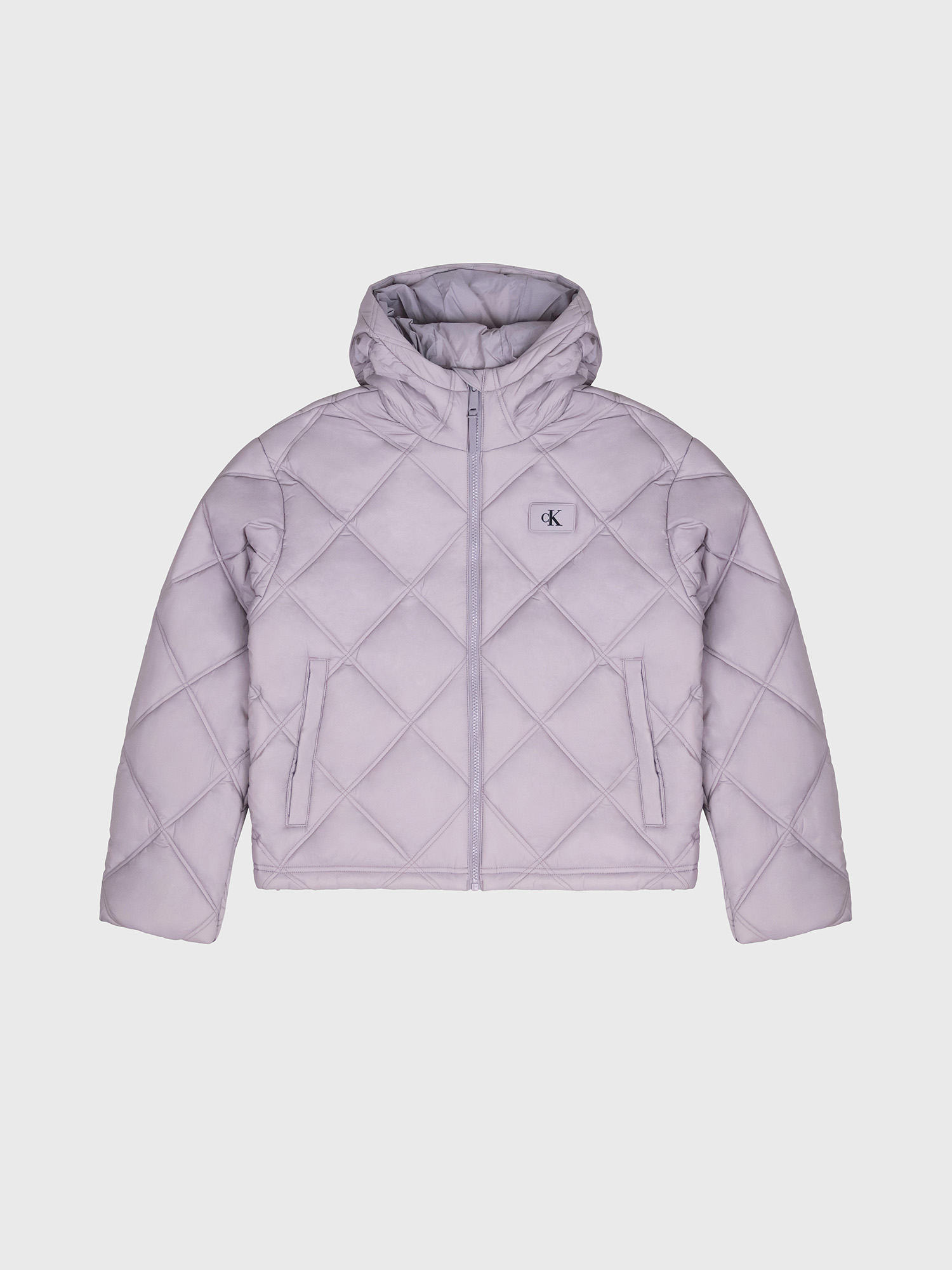 Утепленная куртка Calvin Klein Short Puffer Jacket Flat Gray
