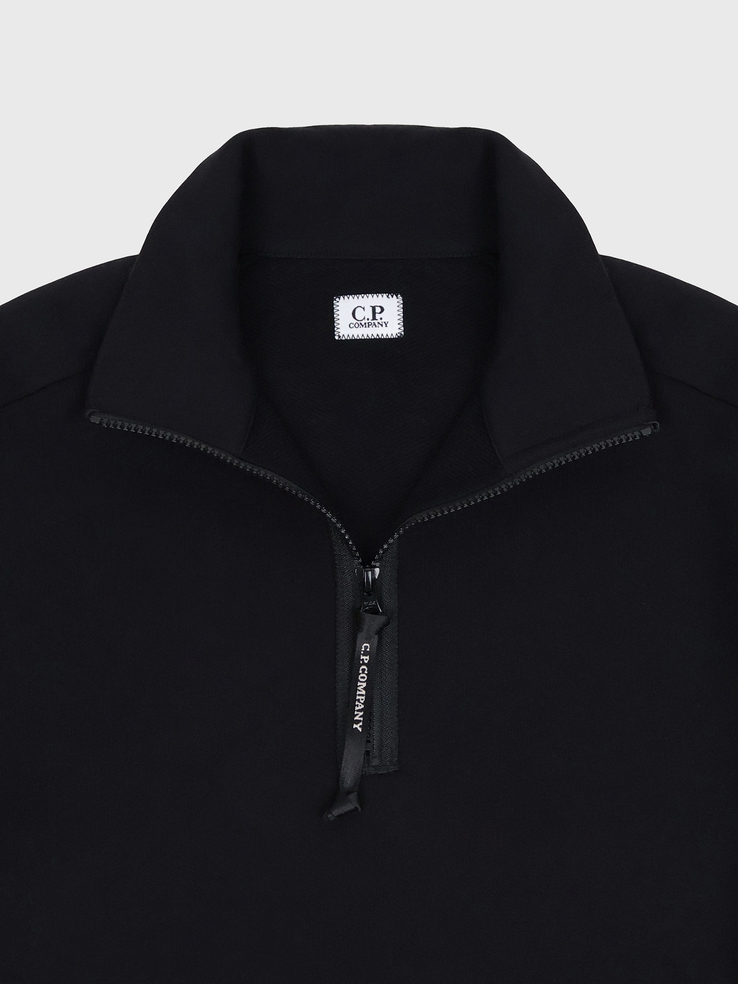 Свитшот на молнии C.P. Company Diagonal Raised Half Zip Black