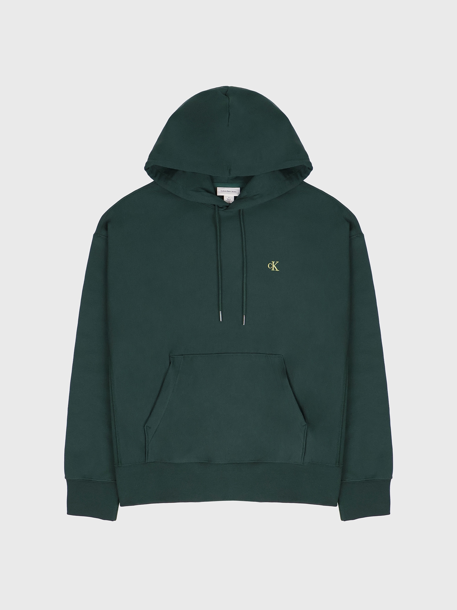 Худи Calvin Klein Premium Terry Relaxed Monogram Fleece Hoodie Sycamore
