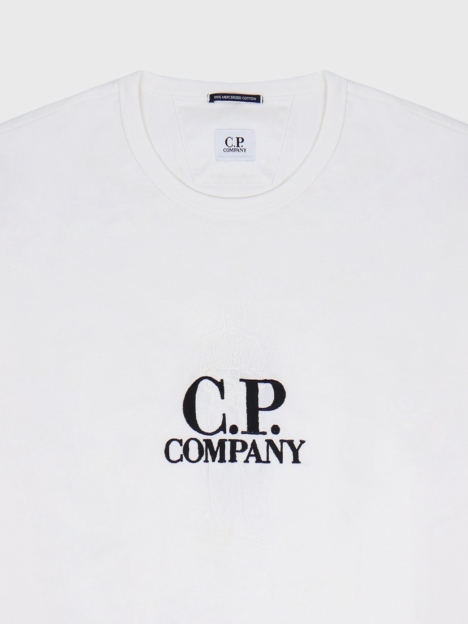 Футболка C.P. Company Mercerized 30/2 Twisted White