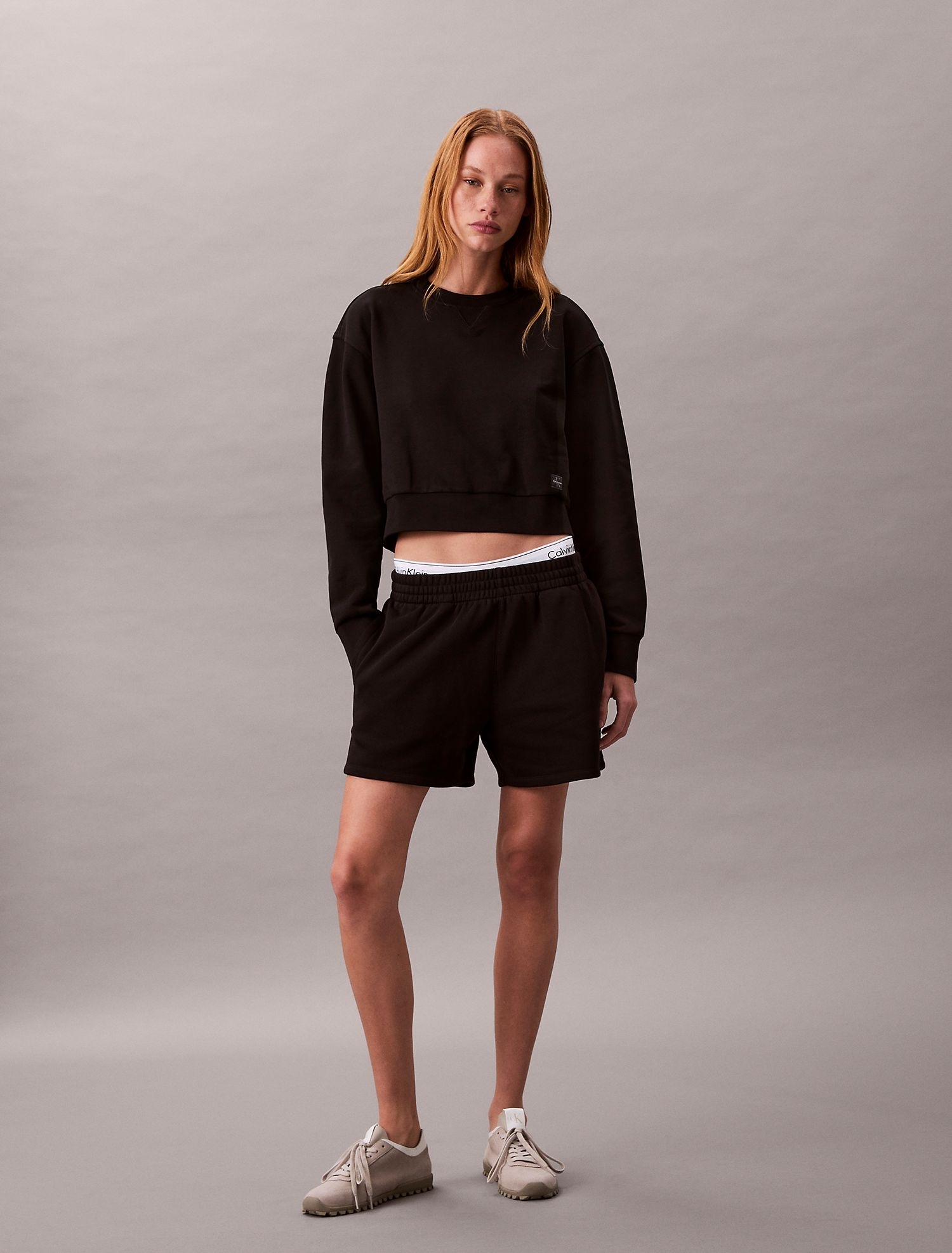 Свитшот Calvin Klein French Terry Cropped Relaxed Sweatshirt Black