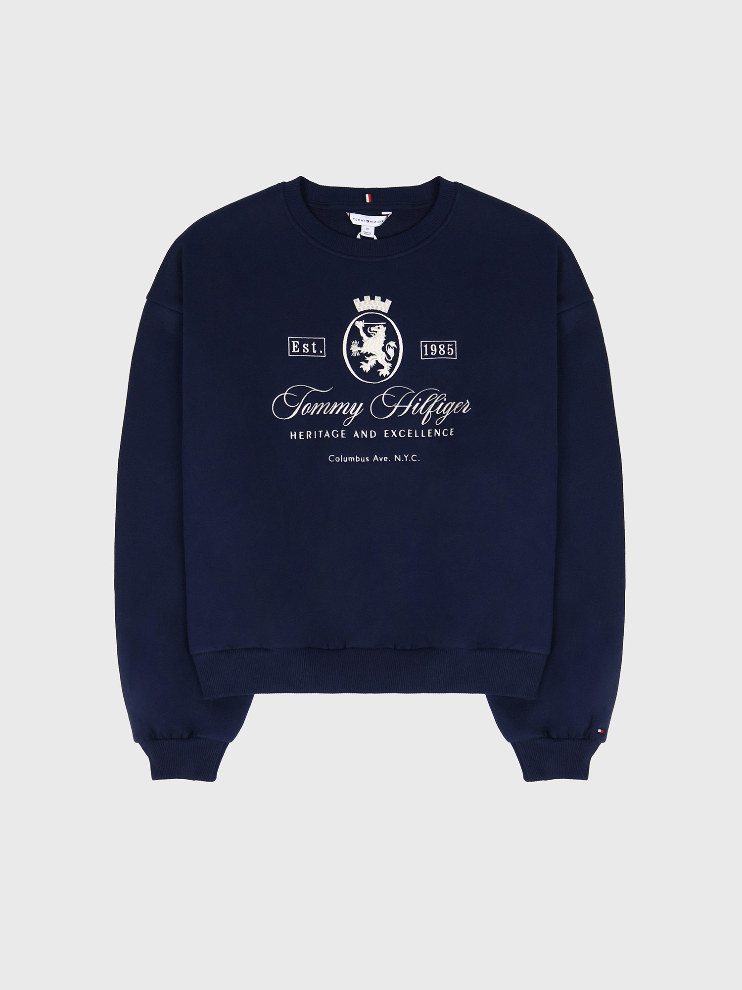 Свитшот Tommy Hilfiger Embroidered Script Crest Logo Sweatshirt Dark Blue