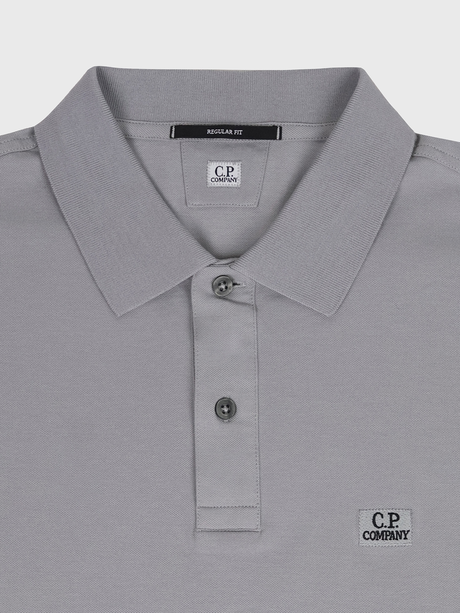 Поло C.P. Company Stretch Piquet Silver Gray B2