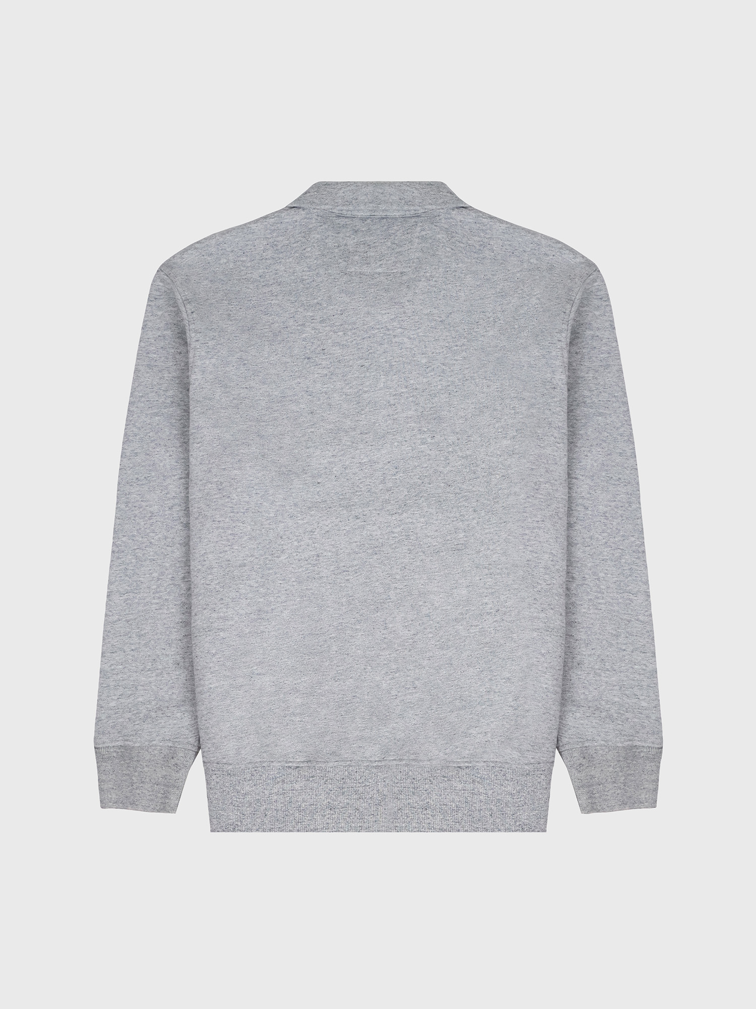 Свитшот на молнии C.P. Company Logo Diagonal Raised Fleece Half Zip Gray
