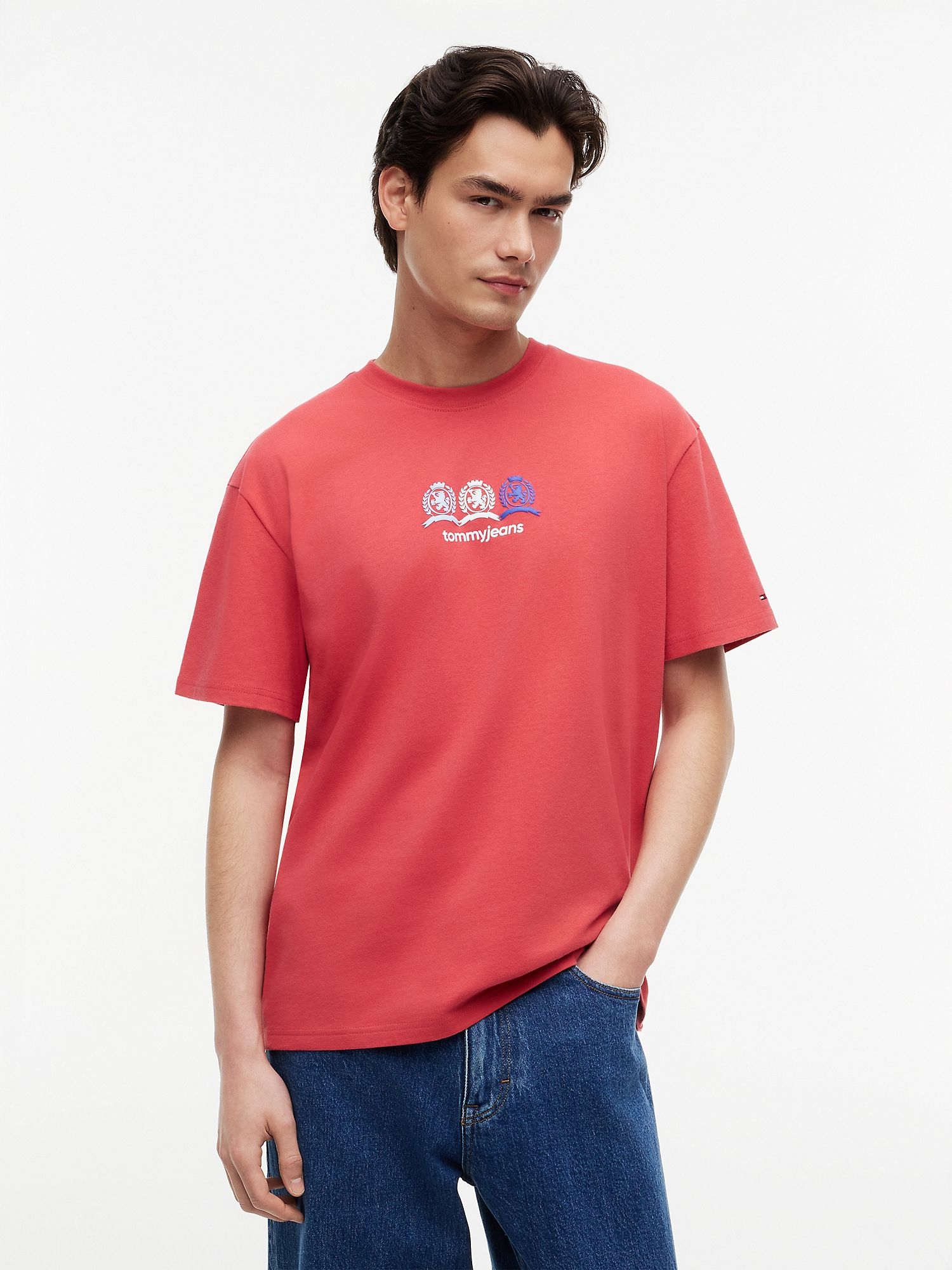 Футболка Tommy Jeans Multi-Crest Logo Anthem Red