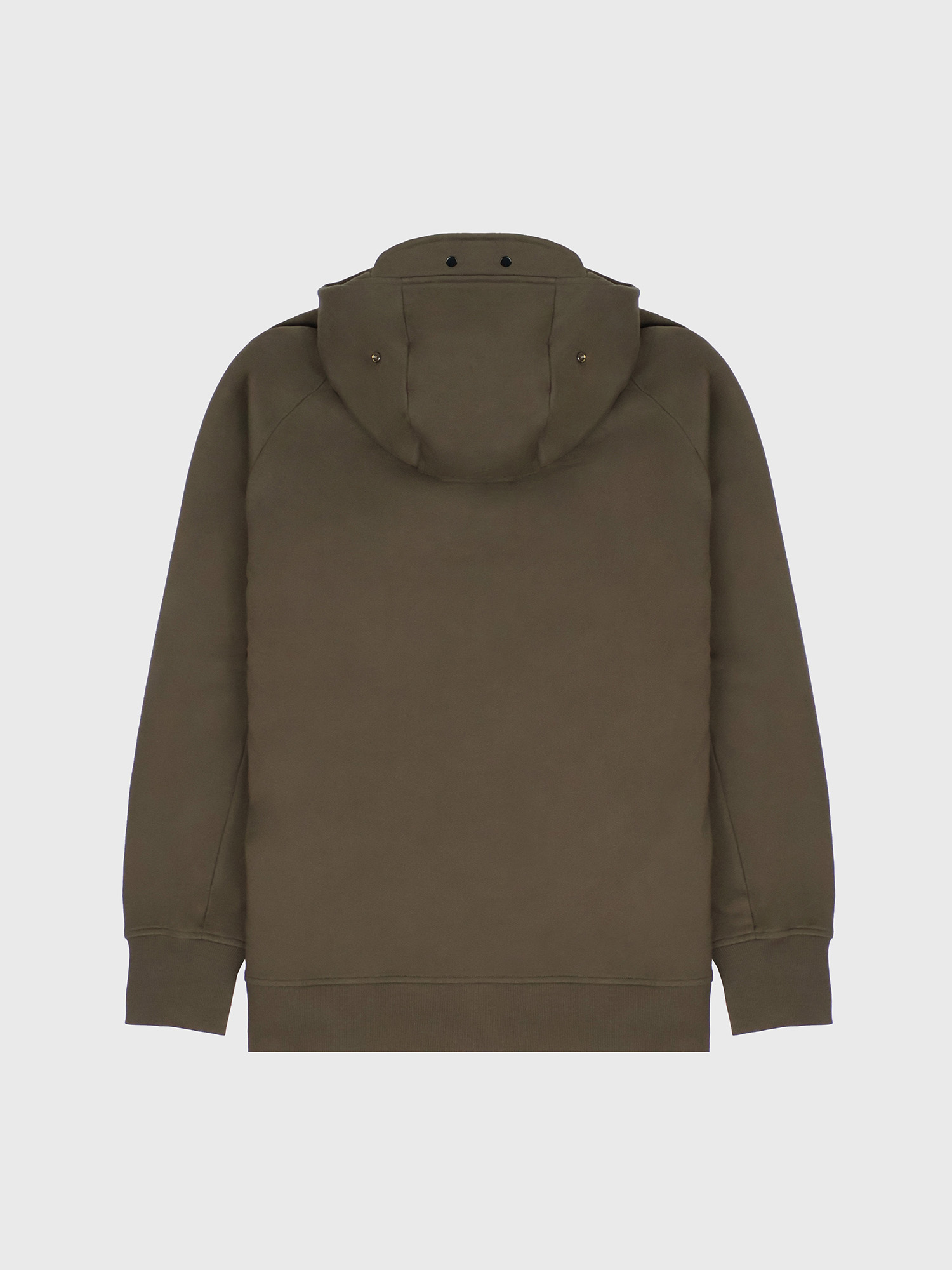 Худи на молнии C.P. Company Diagonal Raised Fleece Split Goggle Ivy Green