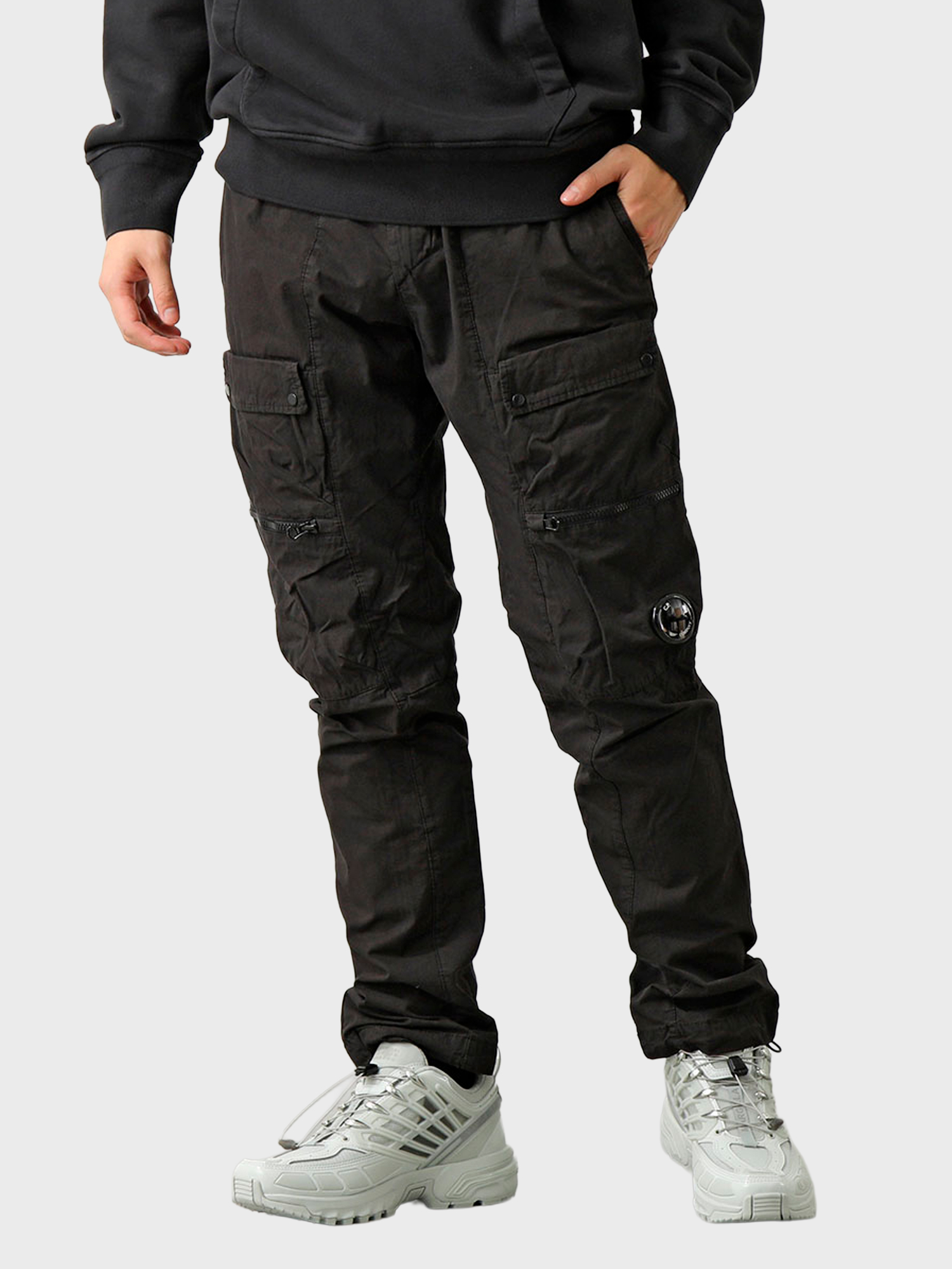 Брюки C.P. Company Micro Reps Cargo Track Pants Black