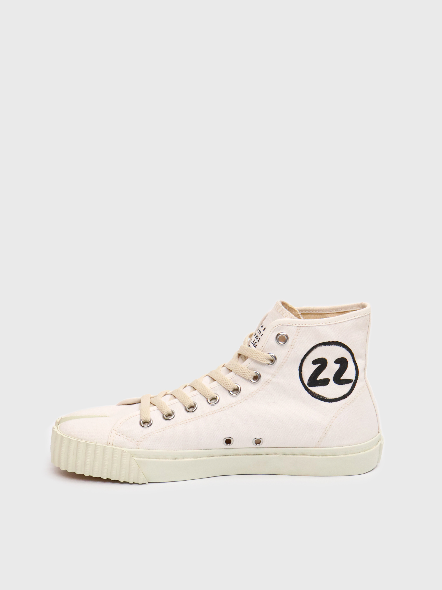 Кеды Maison Margiela Tabi Canvas High Top White