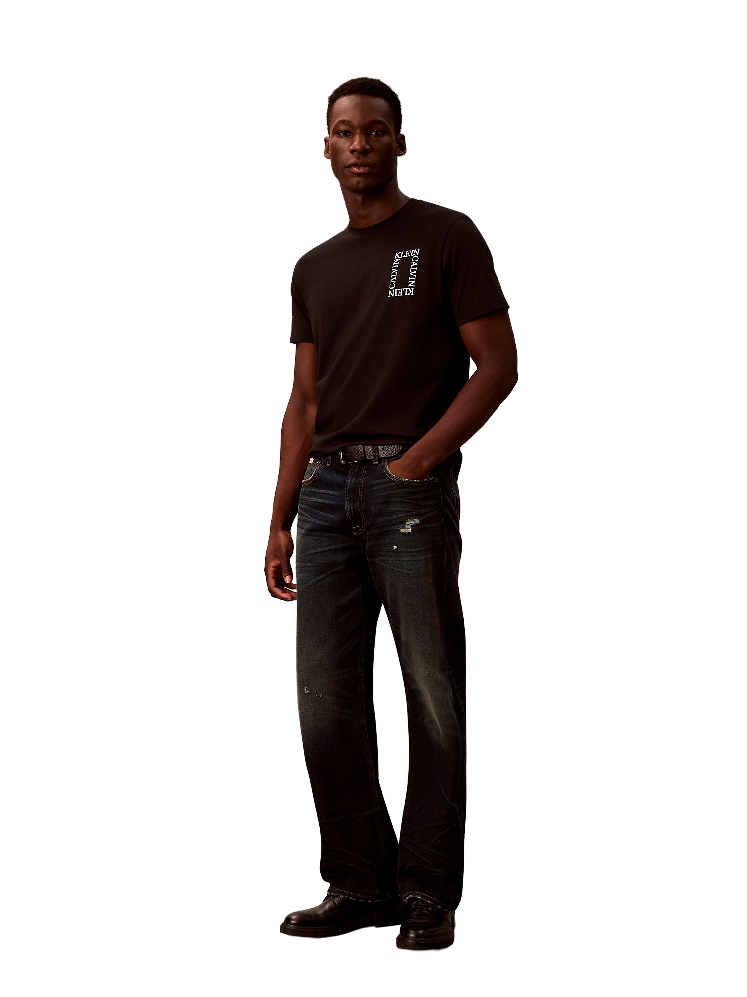 Футболка Calvin Klein Square Logo Graphic Relaxed Black