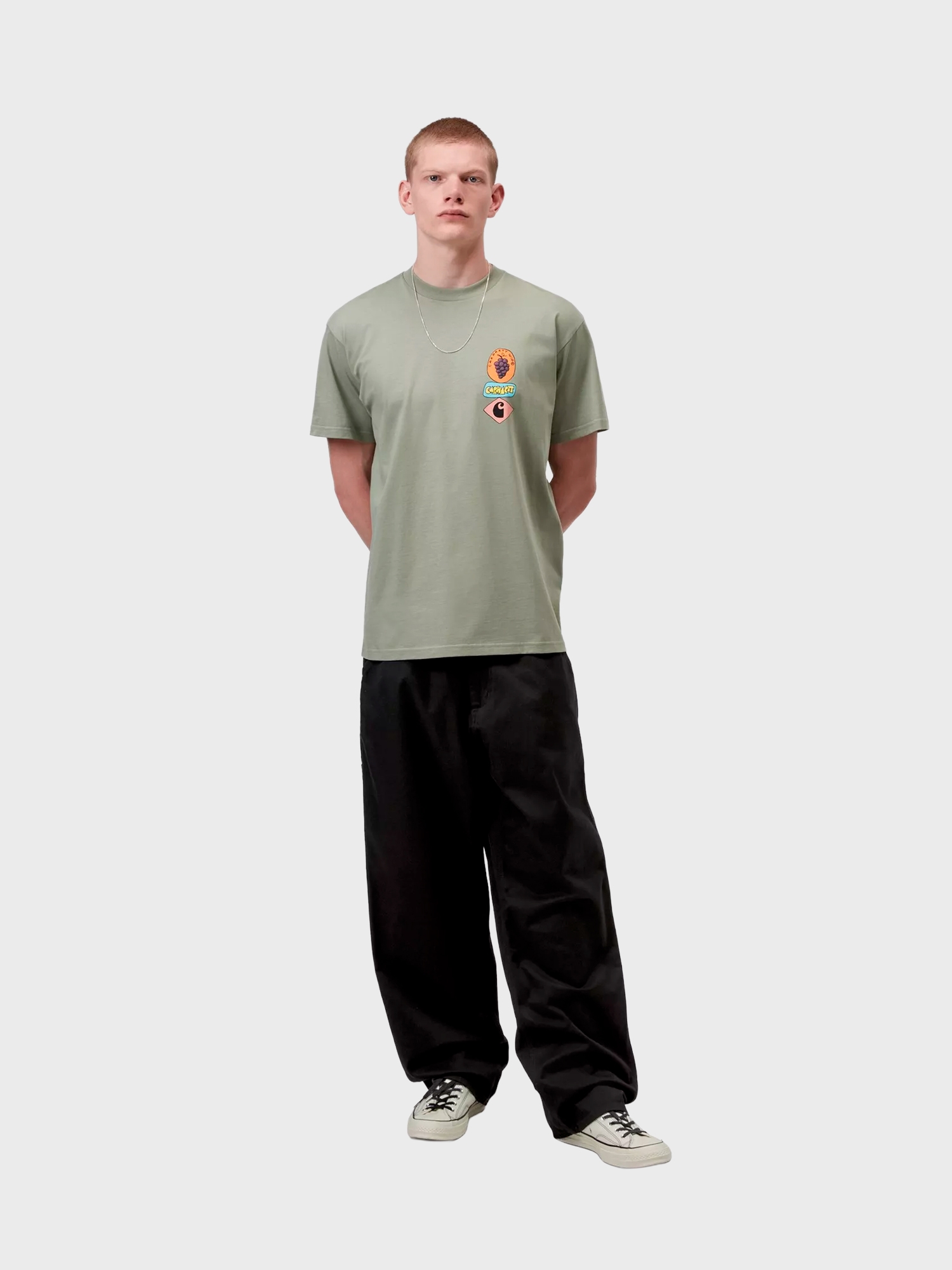 Футболка Carhartt WIP Stacked Grapes Shady Green