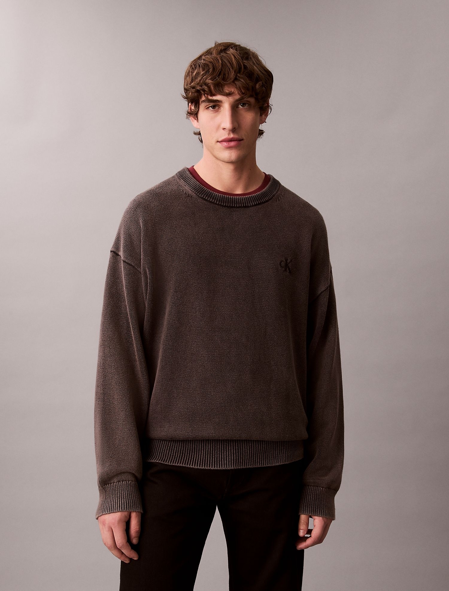 Свитер Calvin Klein Cotton Relaxed Faded Black