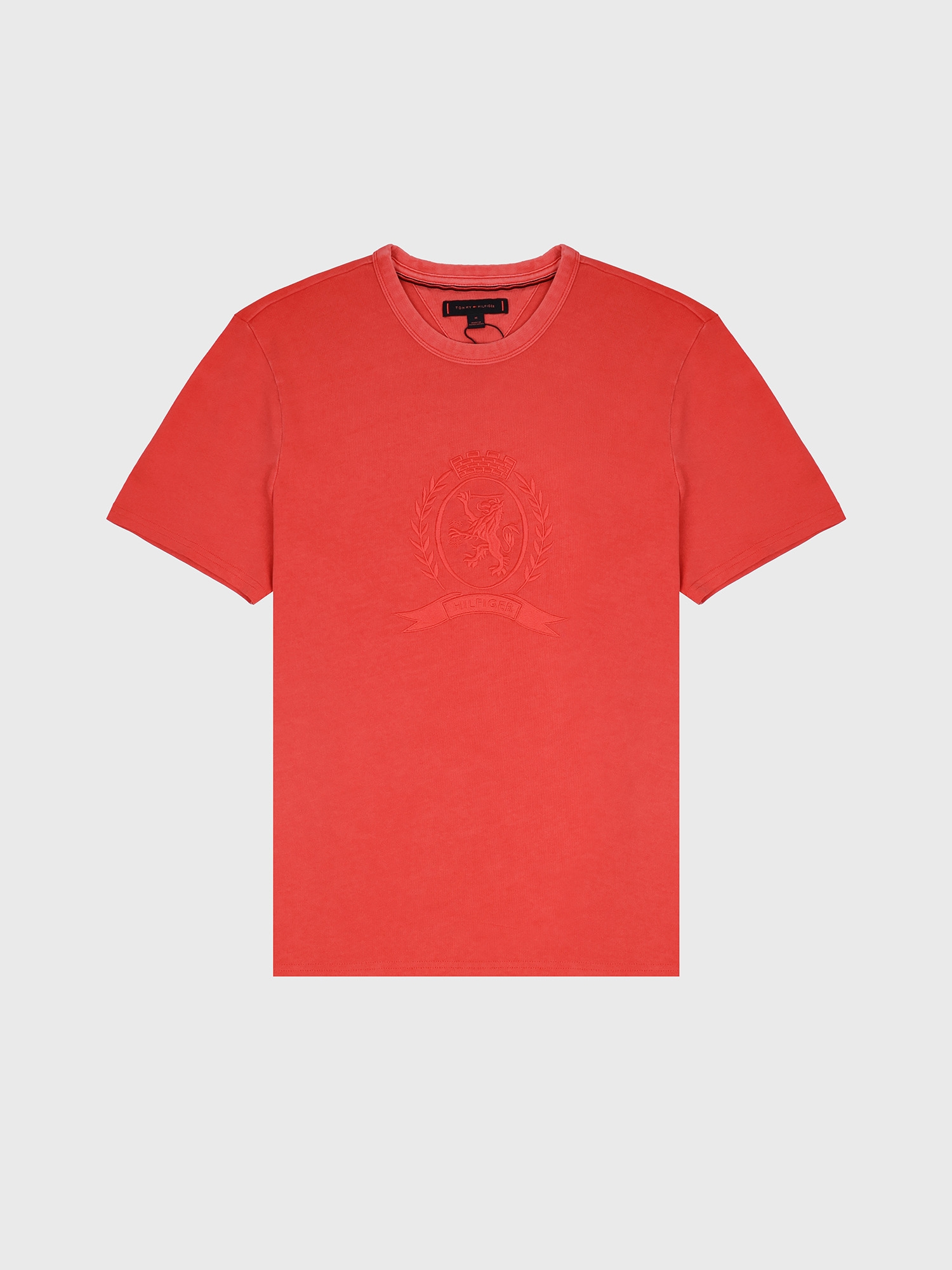 Футболка Tommy Hilfiger Laurel Leaf Logo Garment-Dyed Coral
