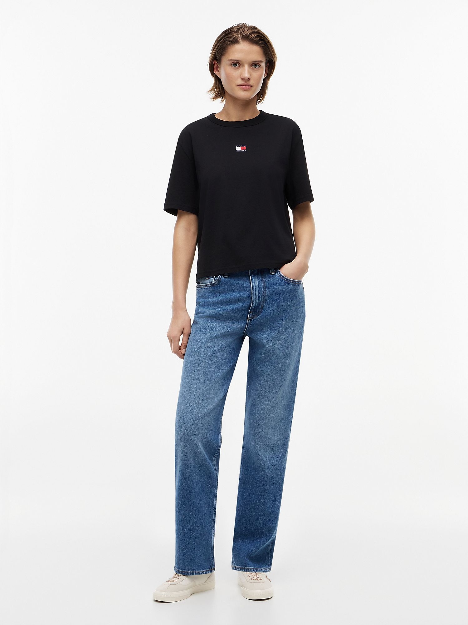 Футболка Tommy Jeans Badge Boxy Black