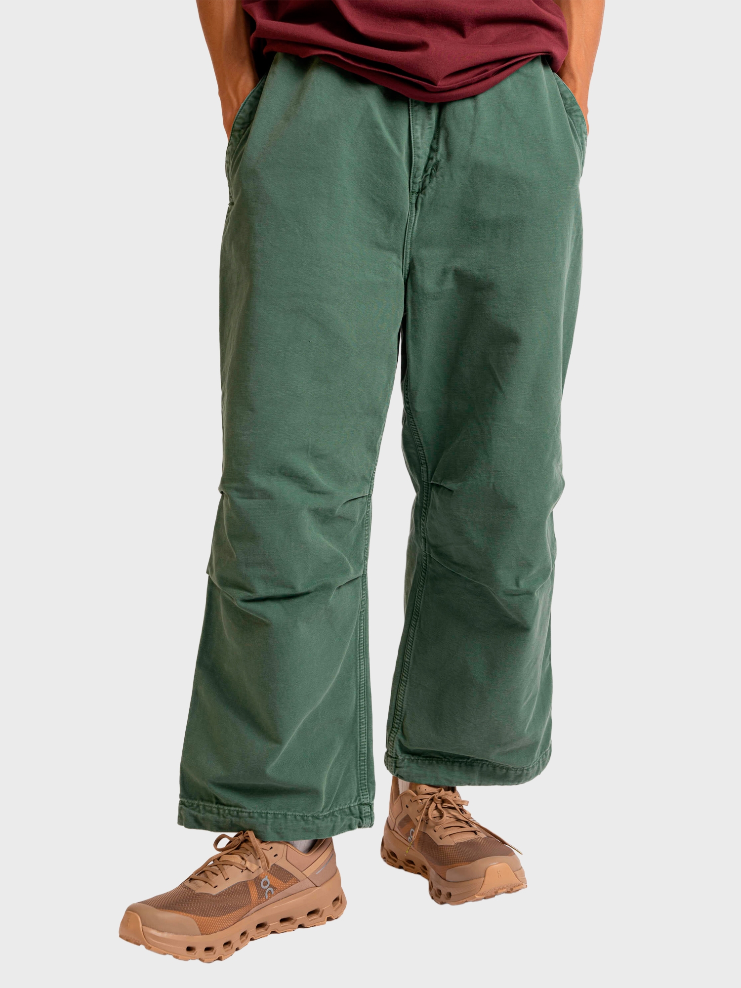 Брюки Carhartt WIP Judd Pant Garment Dyed Duck Green