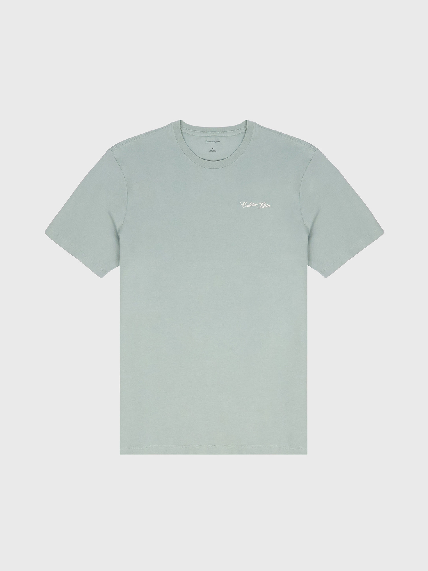 Футболка Calvin Klein Script Logo Classic Juniper Mist
