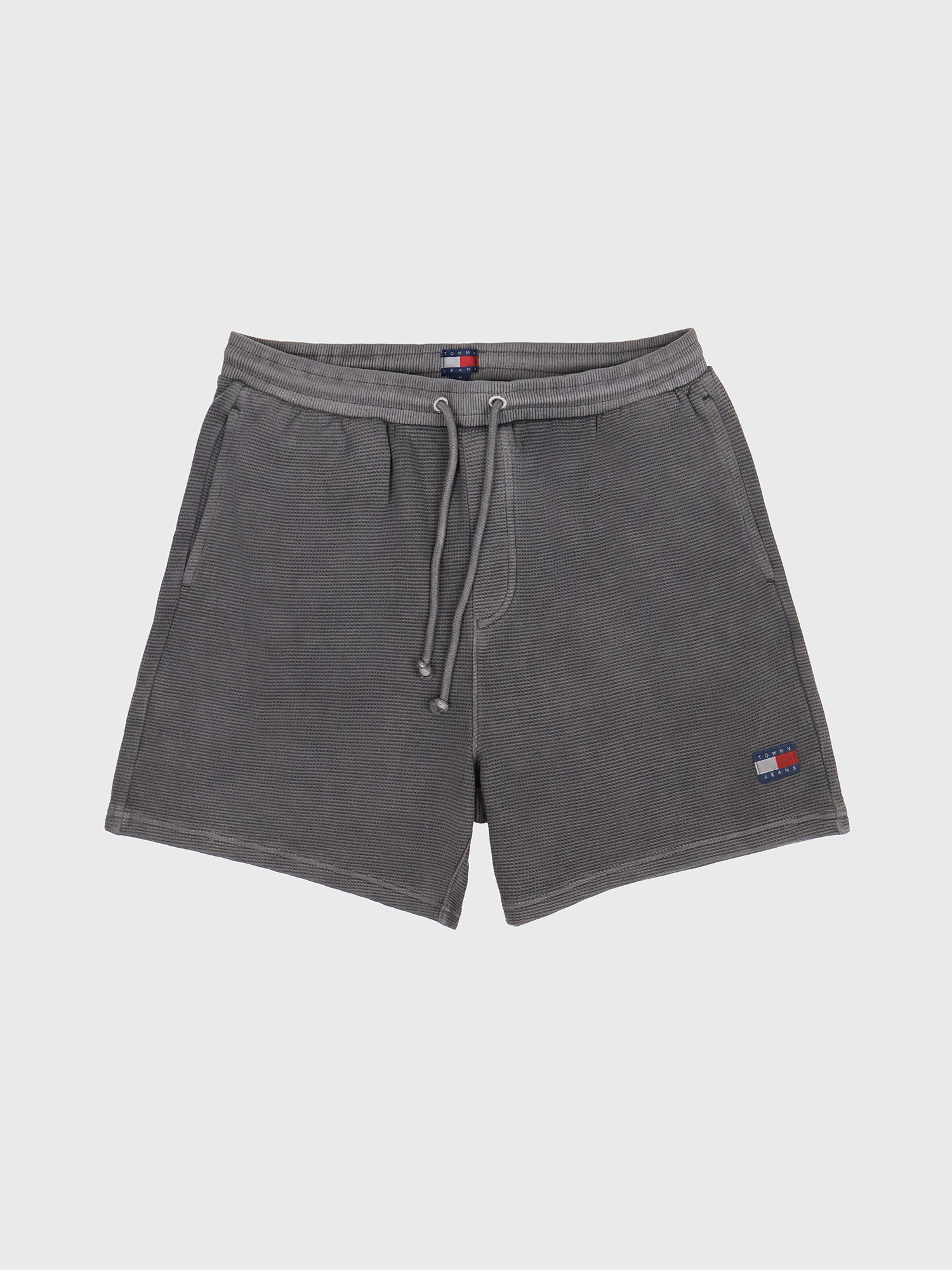 Шорты Tommy Jeans Waffled Beach Garment Dyed Black