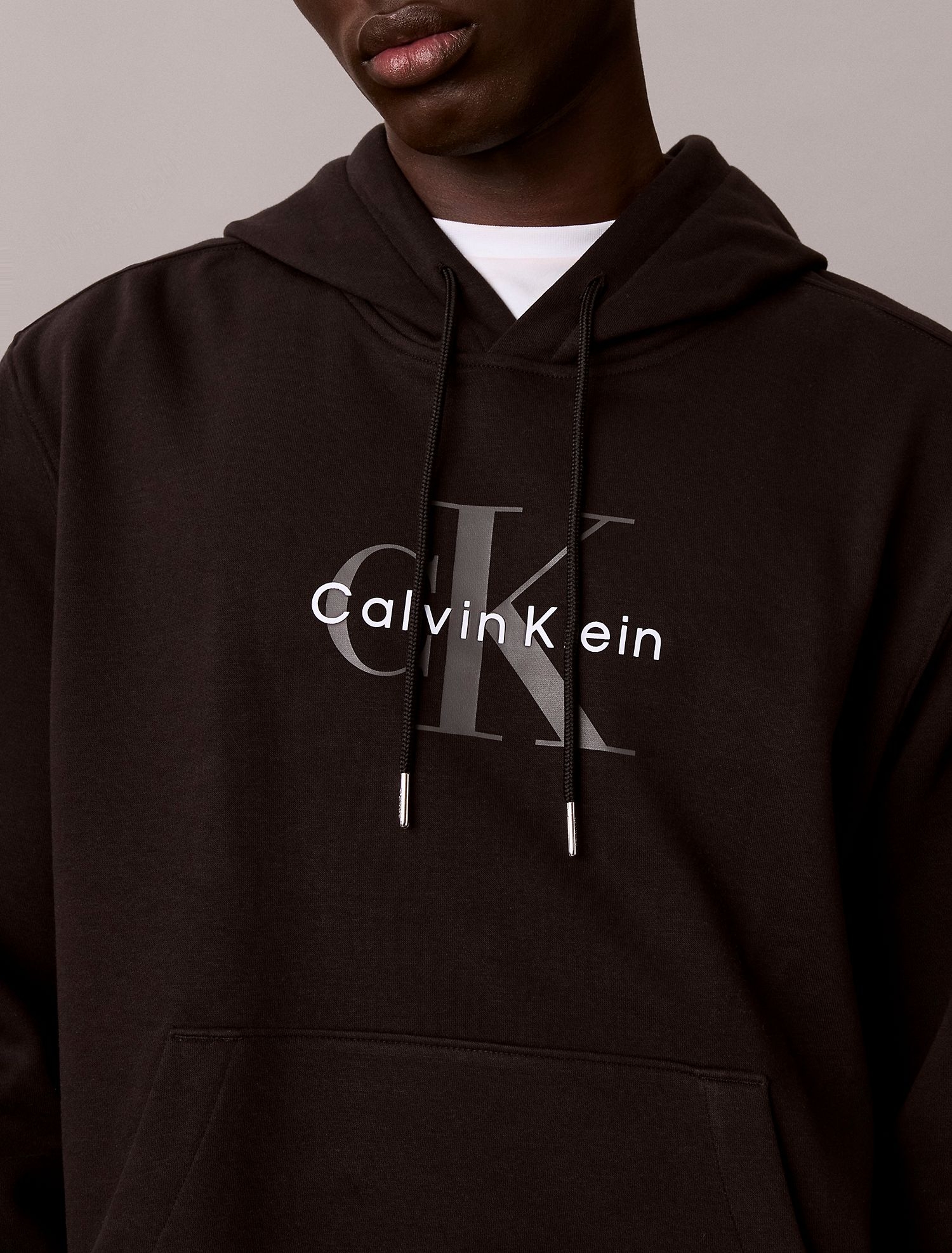Худи Calvin Klein Monologo Fleece Hoodie Black
