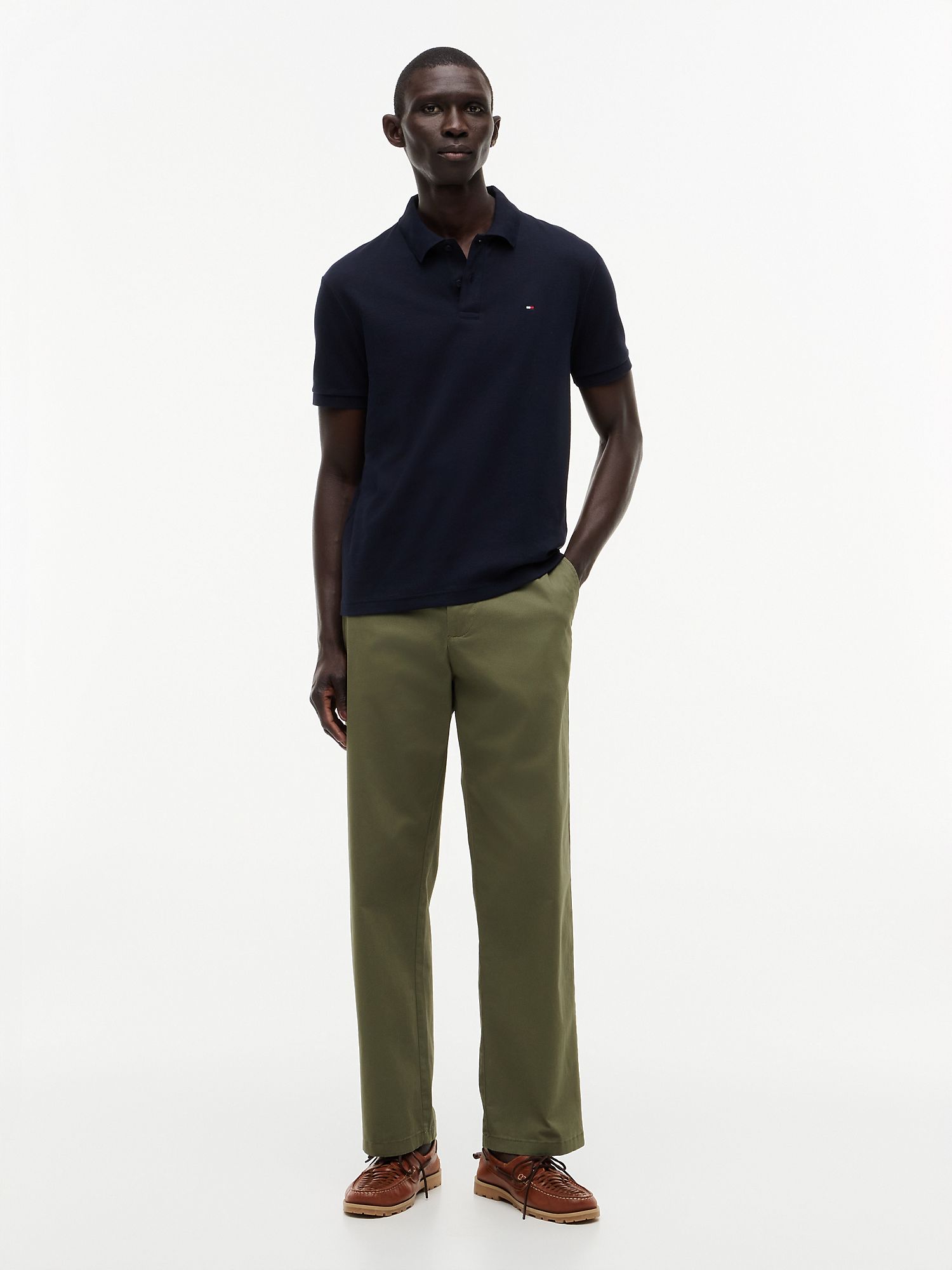 Поло Tommy Hilfiger Regular Fit Smooth Cotton Navy